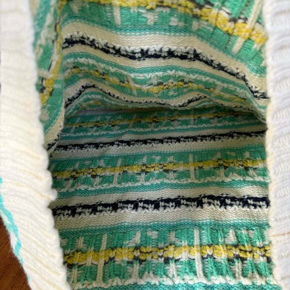 American Eagle AE Fairisle Knit Sweater Mock Neck Sz Small Scandi Cozy Oversized - Picture 7 of 12